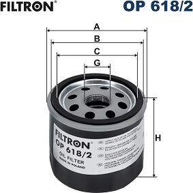 Filtron OP 618/2 - Oil Filter autospares.lv