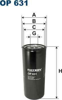Filtron OP631 - Oil Filter autospares.lv
