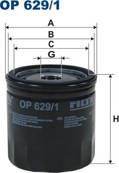 Filtron OP629/1 - Oil Filter autospares.lv