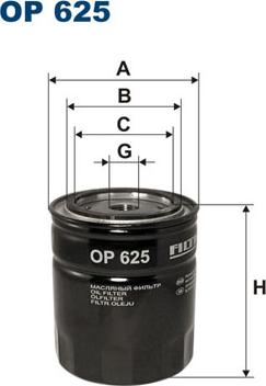 Filtron OP625 - Oil Filter autospares.lv