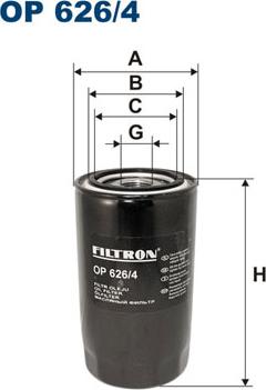 Filtron OP626/4 - Oil Filter autospares.lv