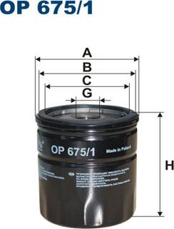 Filtron OP675/1 - Oil Filter autospares.lv