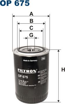 Filtron OP675 - Oil Filter autospares.lv