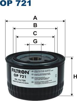 Filtron OP721 - Hydraulic Filter, automatic transmission autospares.lv