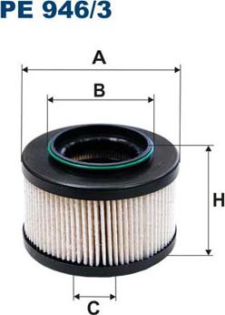 Filtron PE946/3 - Fuel filter autospares.lv