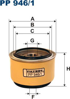 Filtron PP946/1 - Fuel filter autospares.lv