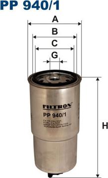 Filtron PP940/1 - Fuel filter autospares.lv