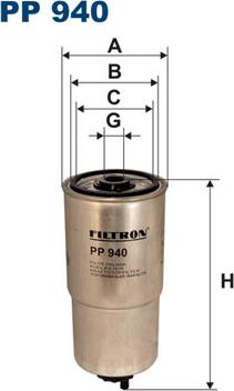 Filtron PP940 - Fuel filter autospares.lv