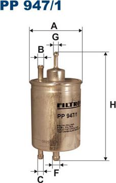 Filtron PP947/1 - Fuel filter autospares.lv