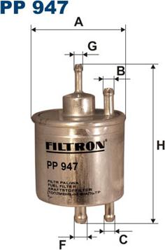 Filtron PP947 - Fuel filter autospares.lv