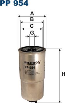 Filtron PP954 - Fuel filter autospares.lv