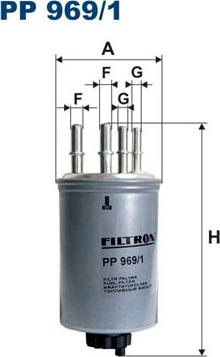 Filtron PP969/1 - Fuel filter autospares.lv