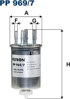 Filtron PP 969/7 - Fuel filter autospares.lv