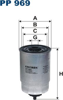 Filtron PP969 - Fuel filter autospares.lv