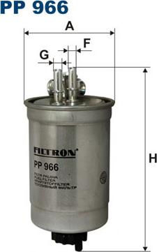 Filtron PP966 - Fuel filter autospares.lv