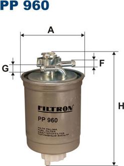 Filtron PP960 - Fuel filter autospares.lv