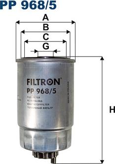 Filtron PP968/5 - Fuel filter autospares.lv