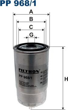 Filtron PP968/1 - Fuel filter autospares.lv