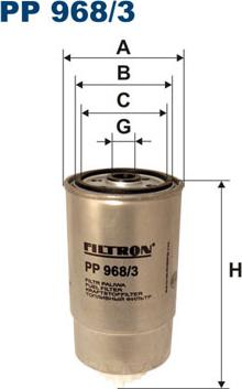 Filtron PP968/3 - Fuel filter autospares.lv