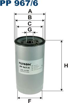 Filtron PP967/6 - Fuel filter autospares.lv