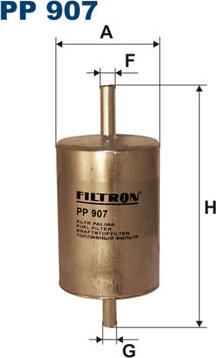 Filtron PP907 - Fuel filter autospares.lv