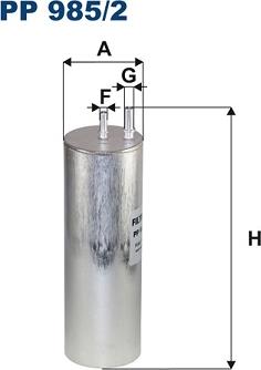 Filtron PP985/2 - Fuel filter autospares.lv