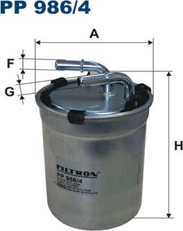 Filtron PP986/4 - Fuel filter autospares.lv