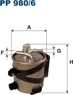 Filtron PP980/6 - Fuel filter autospares.lv