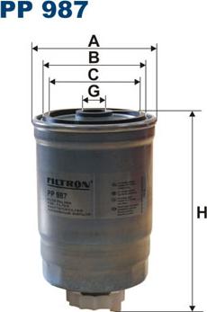 Filtron PP987 - Fuel filter autospares.lv