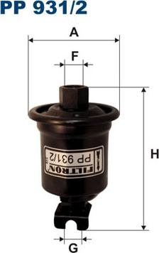 Filtron PP931/2 - Fuel filter autospares.lv