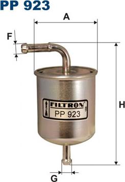 Filtron PP923 - Fuel filter autospares.lv