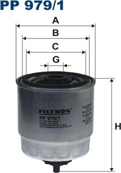 Filtron PP979/1 - Fuel filter autospares.lv