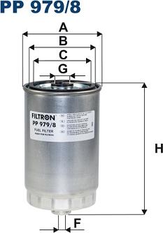 Filtron PP 979/8 - Fuel filter autospares.lv