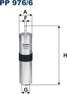 Filtron PP 976/6 - Fuel filter autospares.lv