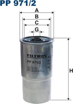 Filtron PP971/2 - Fuel filter autospares.lv