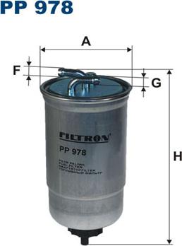 Filtron PP978 - Fuel filter autospares.lv