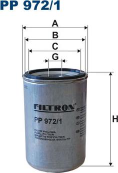 Filtron PP972/1 - Fuel filter autospares.lv