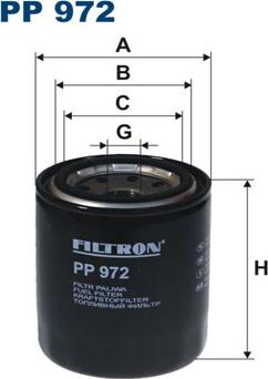 Filtron PP972 - Fuel filter autospares.lv
