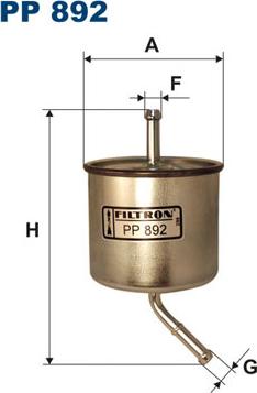 Filtron PP892 - Fuel filter autospares.lv