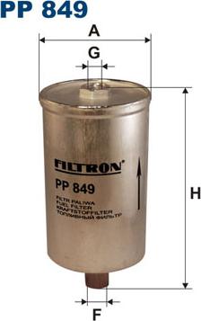 Filtron PP849 - Fuel filter autospares.lv