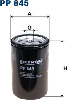 Filtron PP845 - Fuel filter autospares.lv