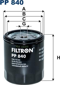 Filtron PP840 - Fuel filter autospares.lv