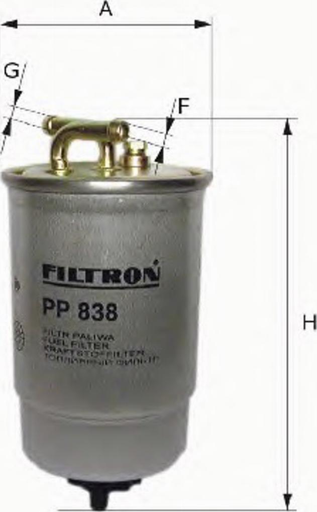 Filtron PP 841/6 - Fuel filter autospares.lv