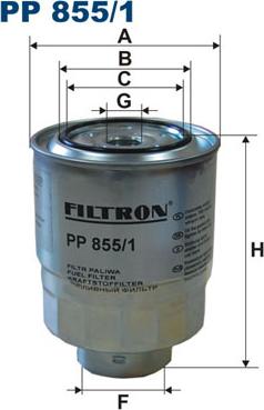 Filtron PP855/1 - Fuel filter autospares.lv