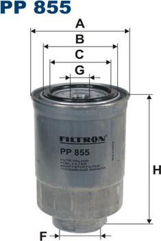 Filtron PP855 - Fuel filter autospares.lv