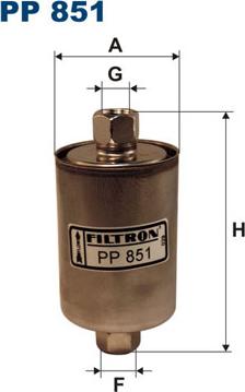 Filtron PP851 - Fuel filter autospares.lv