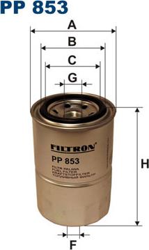 Filtron PP853 - Fuel filter autospares.lv