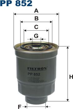 Filtron PP852 - Fuel filter autospares.lv