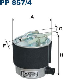 Filtron PP857/4 - Fuel filter autospares.lv