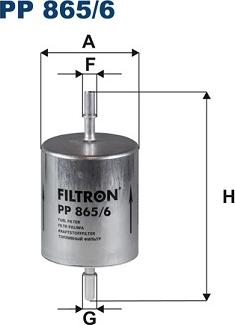 Filtron PP 865/6 - Fuel filter autospares.lv